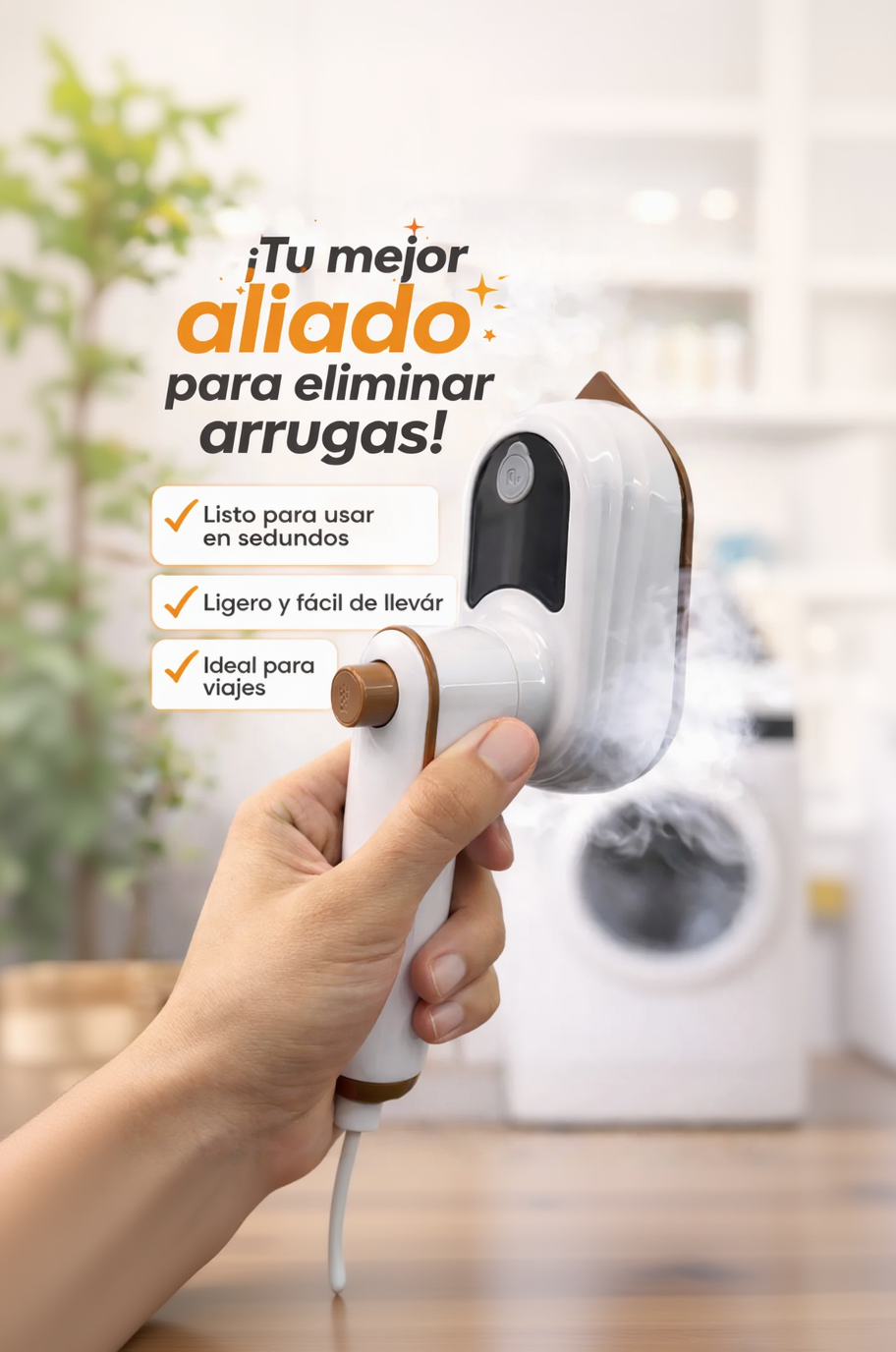 Plancha Portátil de Vapor InstantSteam Pro