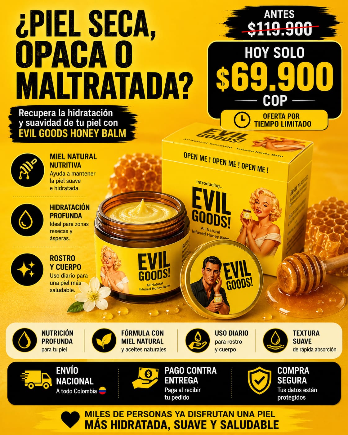 SEBO DE RES EVIL GOODS 60 ML + REGALO